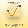 Câble Tressé USB-A vers USB-C 2m