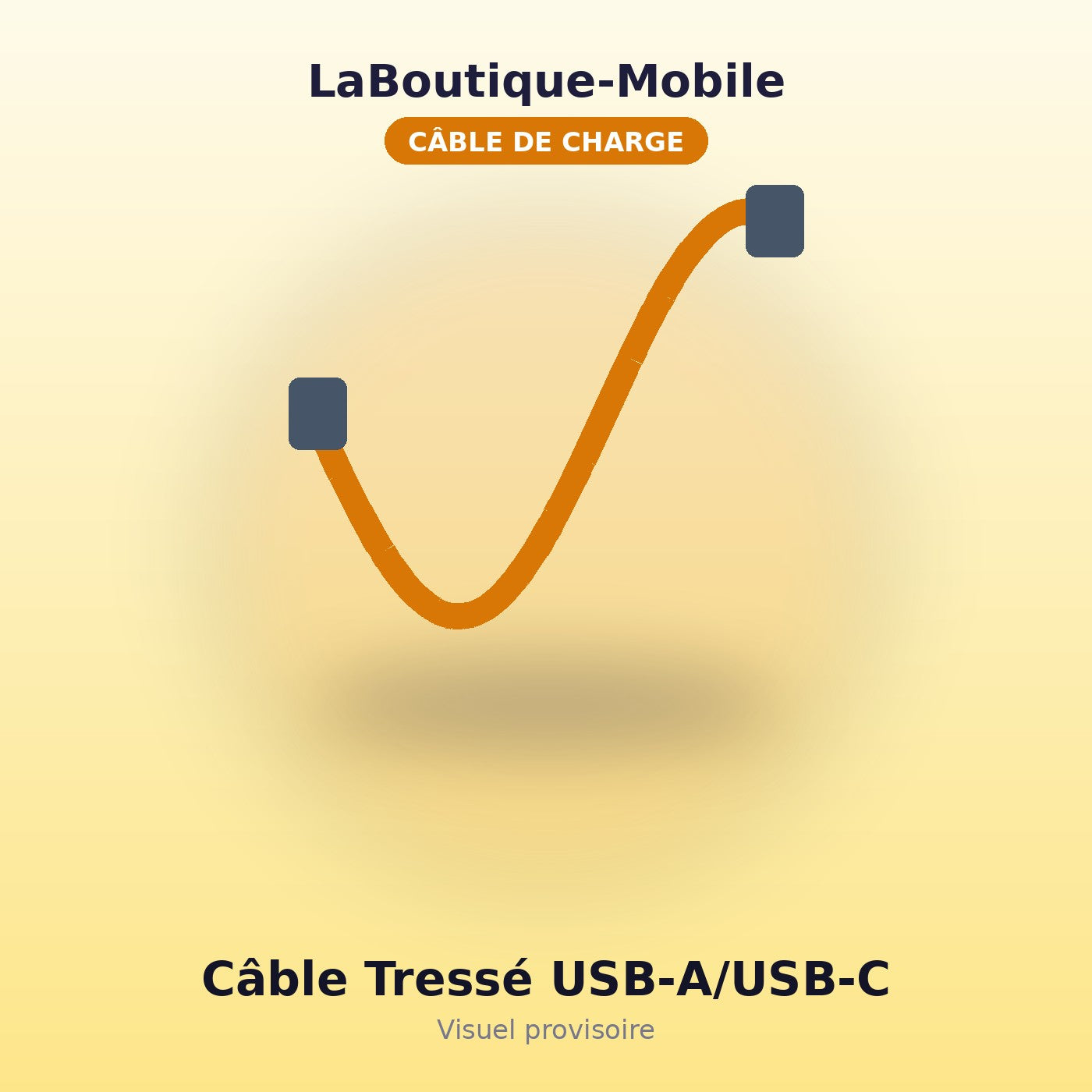 Câble Tressé USB-A vers USB-C 2m